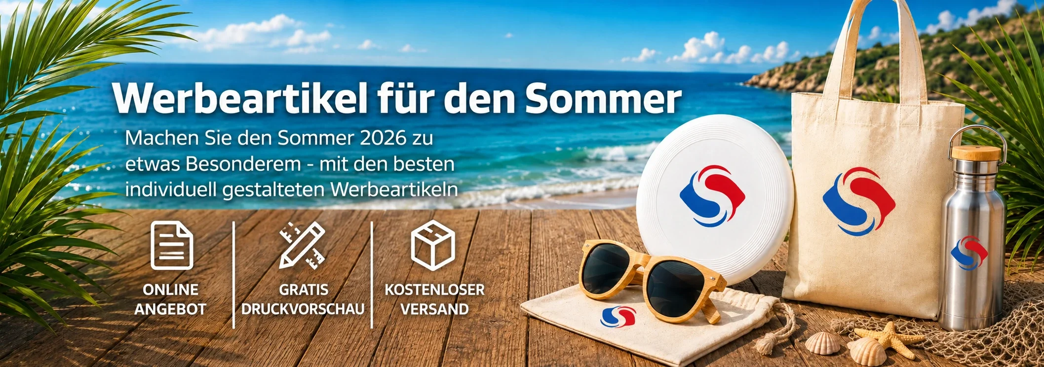 Sommerartikeln zum Bedrucken