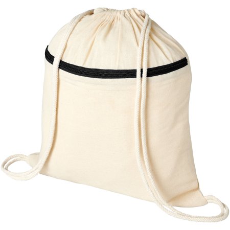 Oregon 100 g/m² Rucksack mit Reißverschluss und Kordelzug