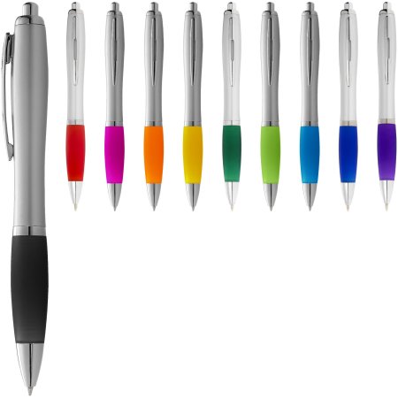 Nachhaltiger Kugelschreiber Nash mit farbigem Griff