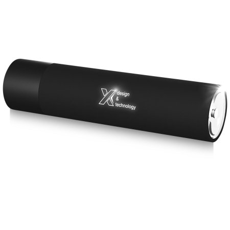 SCX.design F10 2500 mAh Taschenlampe mit mit Leuchtlogo