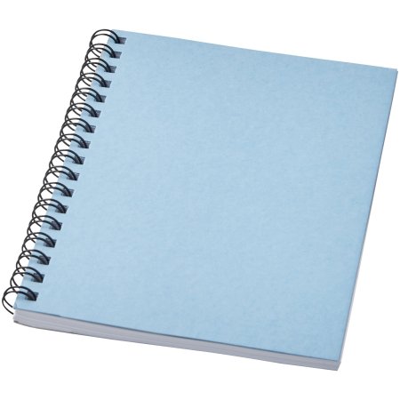 Desk-Mate® A6 farbiges recyceltes Notizbuch mit Spiralbindung