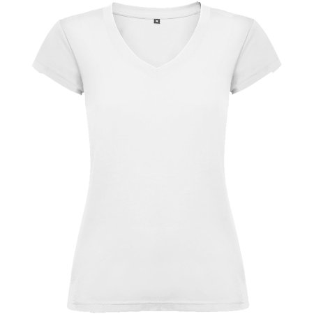 T-Shirt mit Logo für Damen- Mit V-Ausschnitt