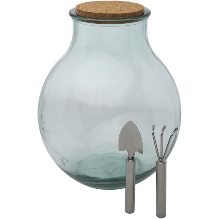 Tier Flaschengarten aus recyceltem Glas