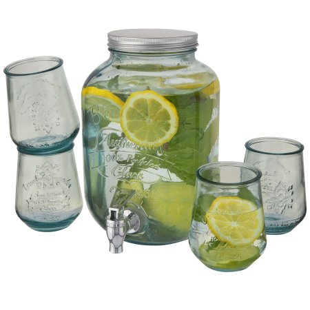 Jardim 5-teiliges Set aus recyceltem Glas