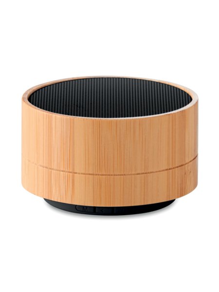 Runder Bluetooth Lautsprecher mit Logo