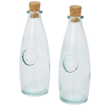 Sabor 2-teiliges Set für Öl und Essig aus recyceltem Glas