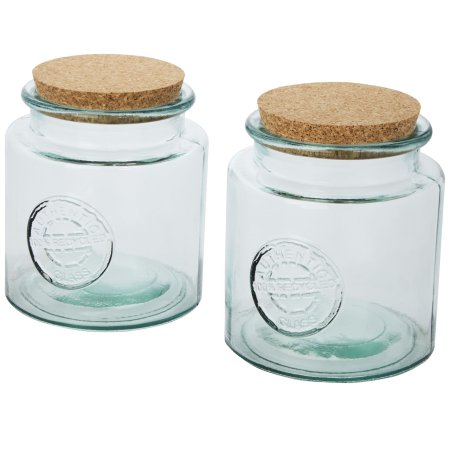 Aire 1500 ml 2-teiliges Behälterset aus recyceltem Glas