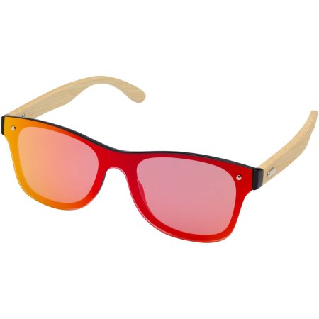 Tan Sonnenbrille mit Bambusbügeln