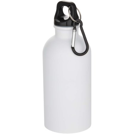 Oregon 400 ml matte RCS-zertifizierte einwandige Trinkflasche aus recyceltem Edelstahl mit Karabinerhaken