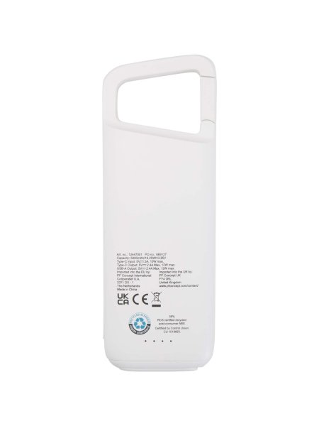 alkes-12-w-5000-mah-wasserfeste-powerbank-aus-recyceltem-kunststoff-mit-karabinerhaken-weiss-8.jpg