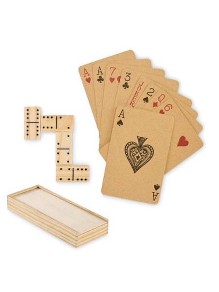 Domino- und Spielkarten-Set