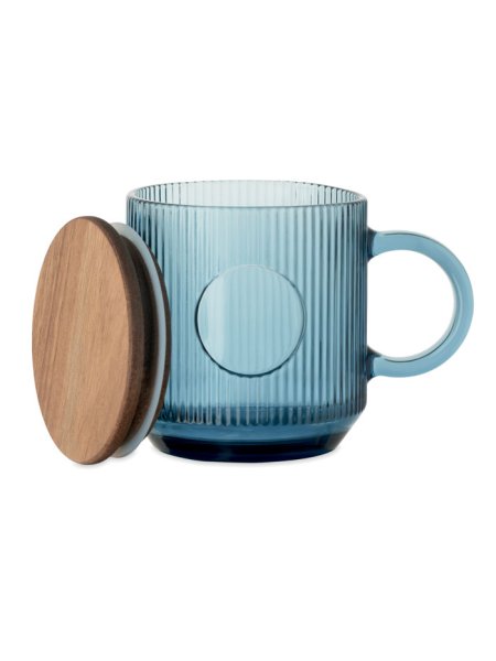 Gerippter Glasbecher 300ml