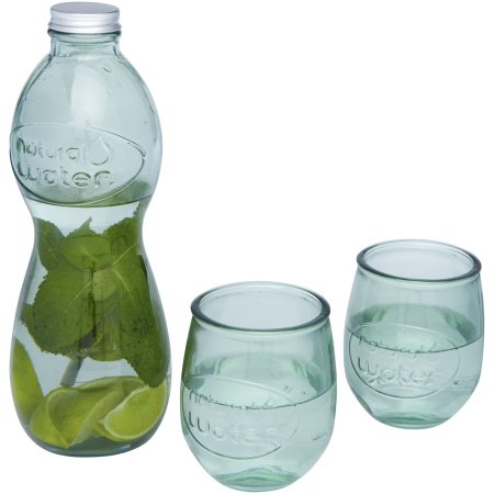 Brisa 3-teiliges Set aus recyceltem Glas