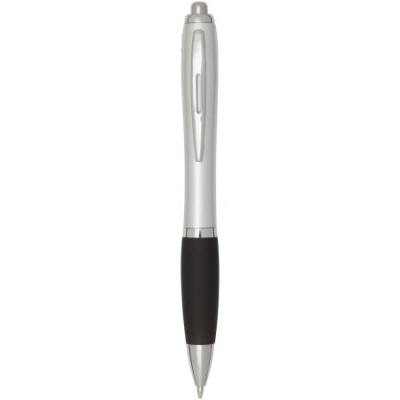 nash-rcs-kugelschreiber-aus-recyceltem-kunststoff-mit-silbernem-schaft-und-farbigem-griff-schwarze-tinte-schwarz-5.jpg