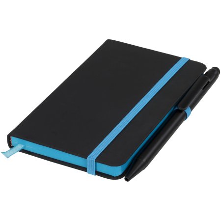 Noir Edge A6 Notizbuch mit farbigem Rand