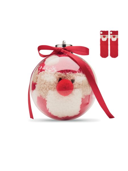 Weihnachtsbaumkugel mit Socken