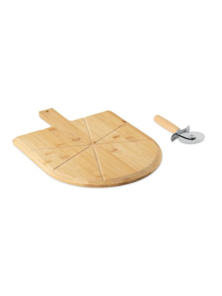 Pizza-Set Bambus