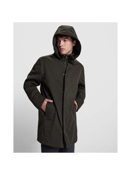 Gepolsterte Unisex-Parka-Jacke mit Kuppelkragen